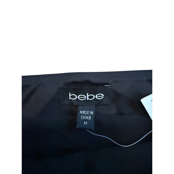 NWT Bebe Vintage Y2K Silver Metal Mesh Mini Skirt M - Picture 4 of 5